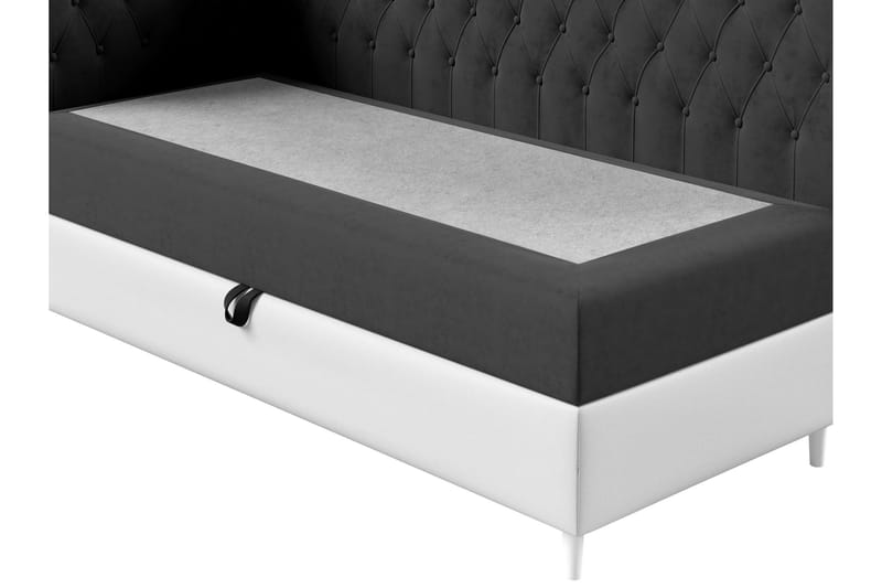 Boisdale Sengeramme 80x200 cm - Hvid/grå/sølv - Møbler - Senge - Sengeramme & sengestel