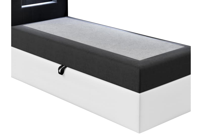 Boisdale Sengeramme 80x200 cm - Sorthvid - Møbler - Senge - Sengeramme & sengestel