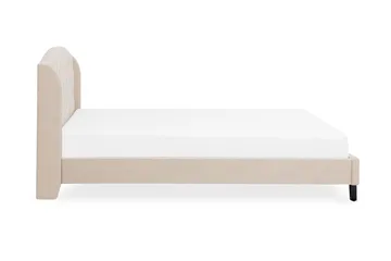 Bordeau | Dobbelt seng 140 | 200 cm - Beige - Møbler - Senge - Sengeramme & sengestel