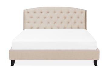 Bordeau | Dobbelt seng 160 | 200 cm - Beige - Møbler - Senge - Sengeramme & sengestel