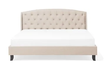 Bordeau | Dobbelt seng 180 | 200 cm - Beige - Møbler - Senge - Sengeramme & sengestel