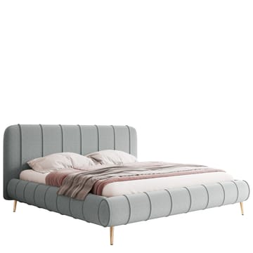 Calrosin Sengeramme med Ben 120x200 cm med Opbevaring - Lysegrå - Møbler - Senge - Sengeramme & sengestel