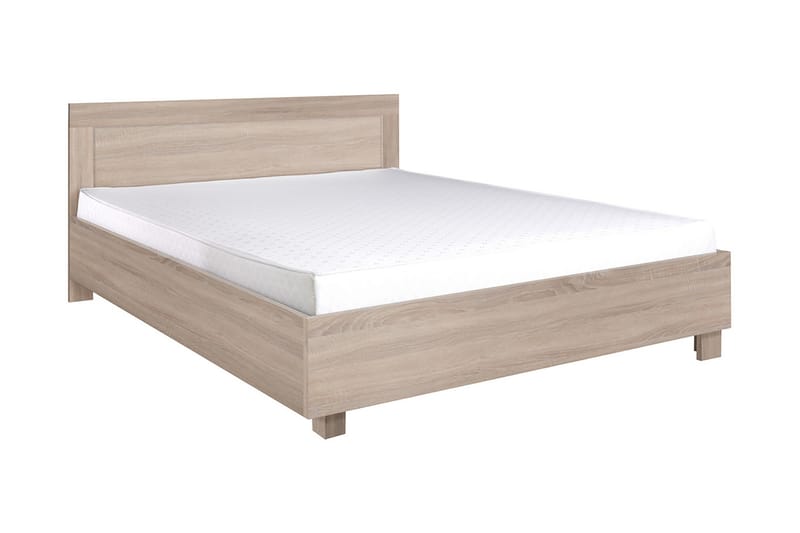Cezar Sengeramme 206x146x83 cm - Beige / Hvid - Møbler - Senge - Sengeramme & sengestel