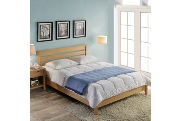 Chamba Säng 160x200 cm med Harmony Duo madrass Wood - Møbler - Senge - Sengeramme & sengestel