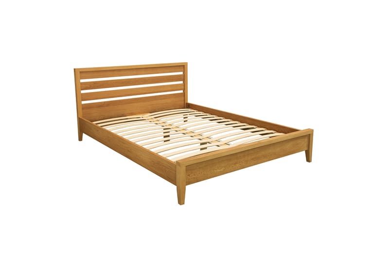 Chamba Säng 160x200 cm med Harmony Duo madrass Wood - Møbler - Senge - Sengeramme & sengestel