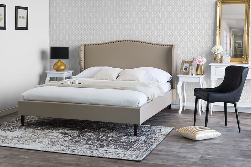 Colmar Dobbelt seng 180 | 200 cm - Beige - Møbler - Senge - Sengeramme & sengestel