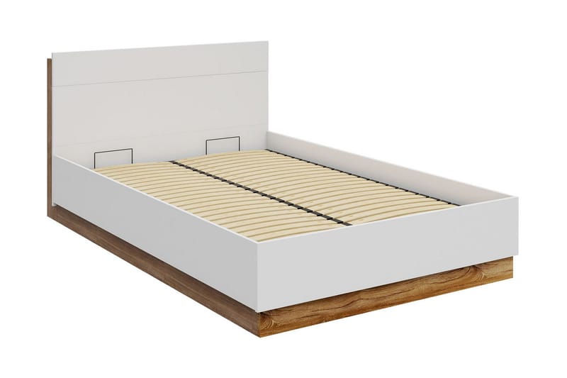 Dentro seng 218x147x88 cm, Beige / Hvid