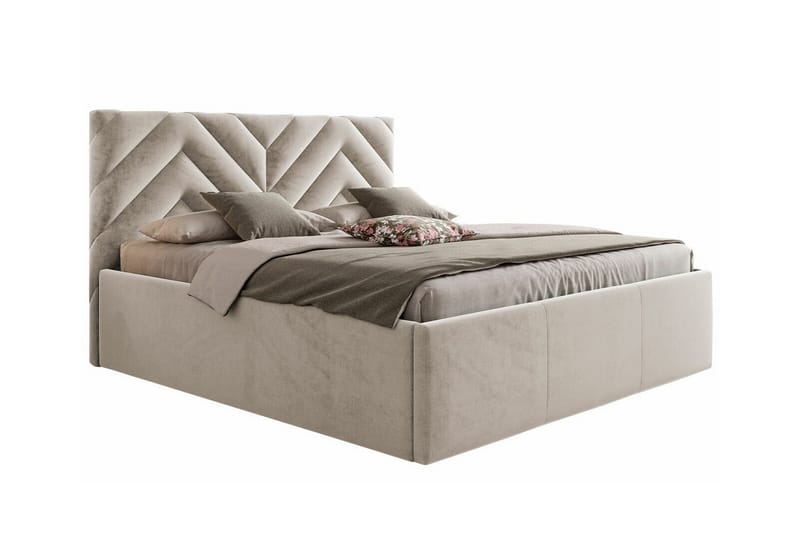 Derry Sengeramme 140x200 cm - Beige - Møbler - Senge - Sengeramme & sengestel