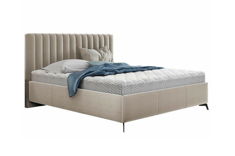 Derry Sengeramme 160x200 cm - Beige - Møbler - Senge - Sengeramme & sengestel