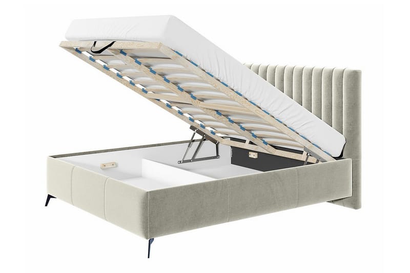 Derry Sengeramme 160x200 cm - Beige - Møbler - Senge - Sengeramme & sengestel