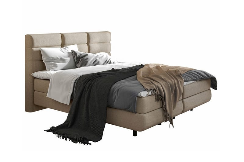 Derry Sengeramme 160x200 cm - Beige - Sengeramme & sengestel