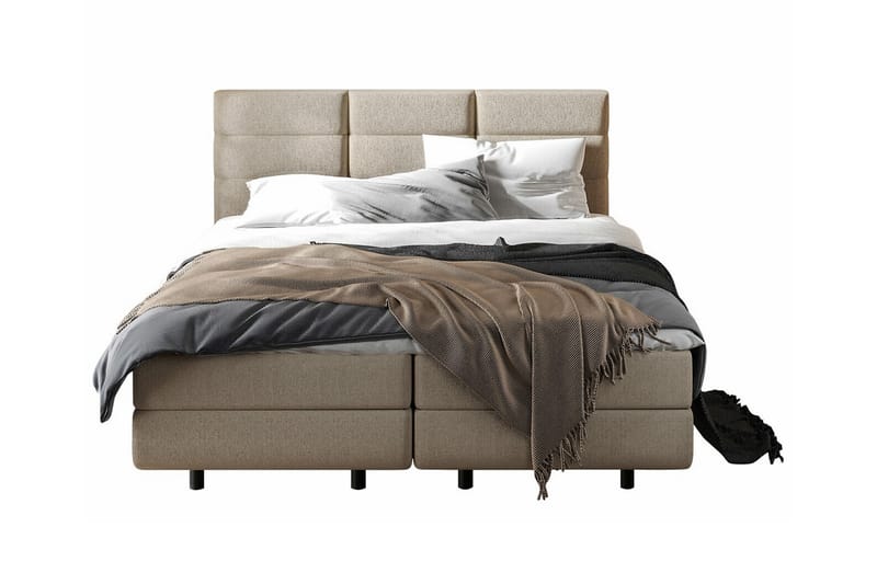 Derry Sengeramme 160x200 cm - Beige - Møbler - Senge - Sengeramme & sengestel
