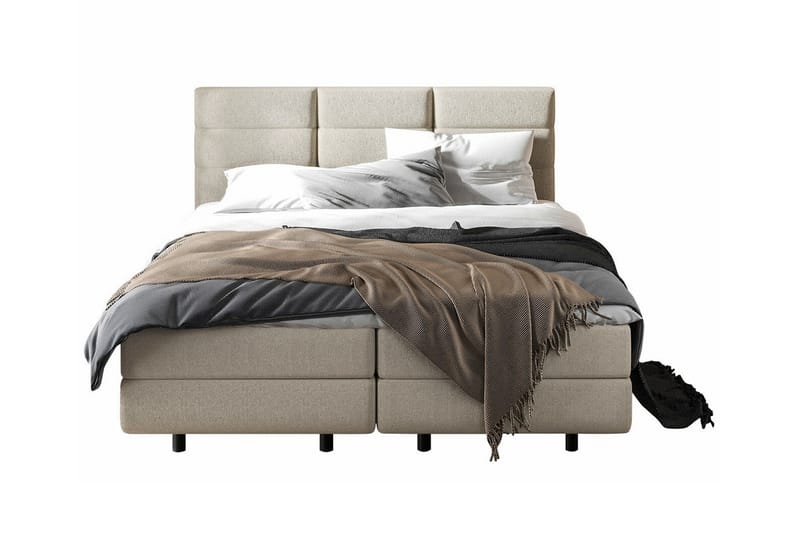 Derry Sengeramme 160x200 cm - Beige - Møbler - Senge - Sengeramme & sengestel