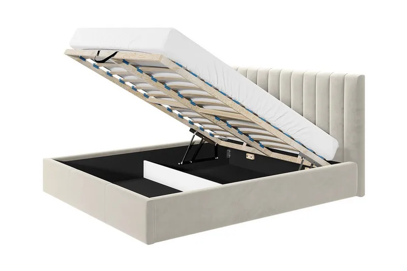 Derry Sengeramme 160x200 cm - Grøn - Møbler - Senge - Sengeramme & sengestel