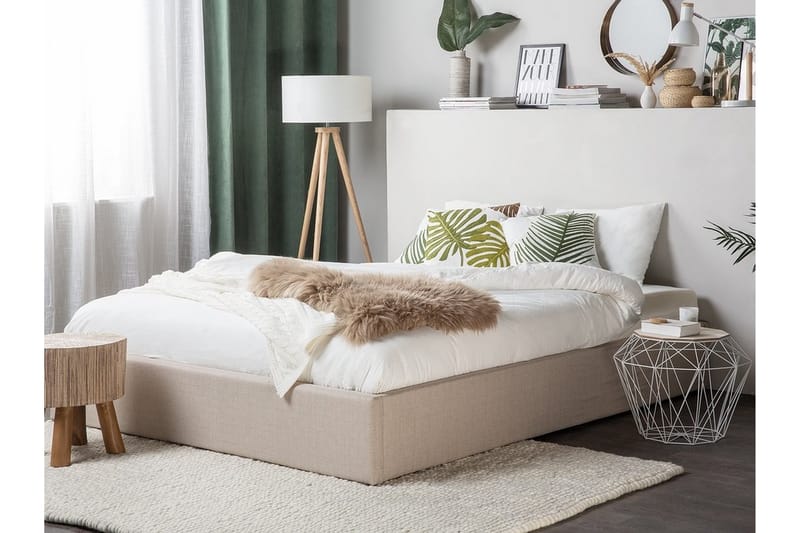 Dinan Dobbelt seng 140 | 200 cm - Beige - Sengeramme & sengestel