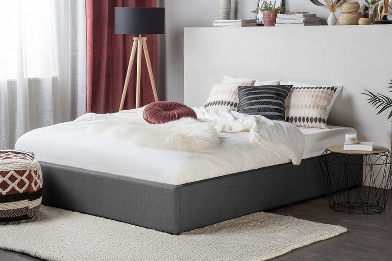 Dinan Dobbelt seng 140 | 200 cm - Grå - Møbler - Senge - Sengeramme & sengestel
