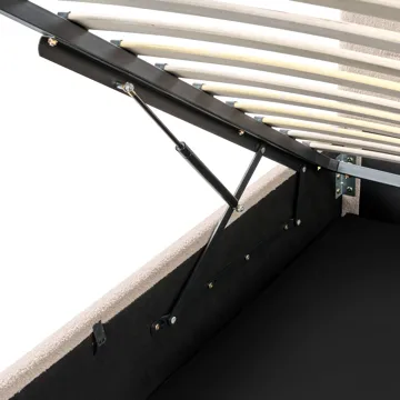 Dobbeltseng Massognes 180x200 cm - Beige - Møbler - Senge - Sengeramme & sengestel