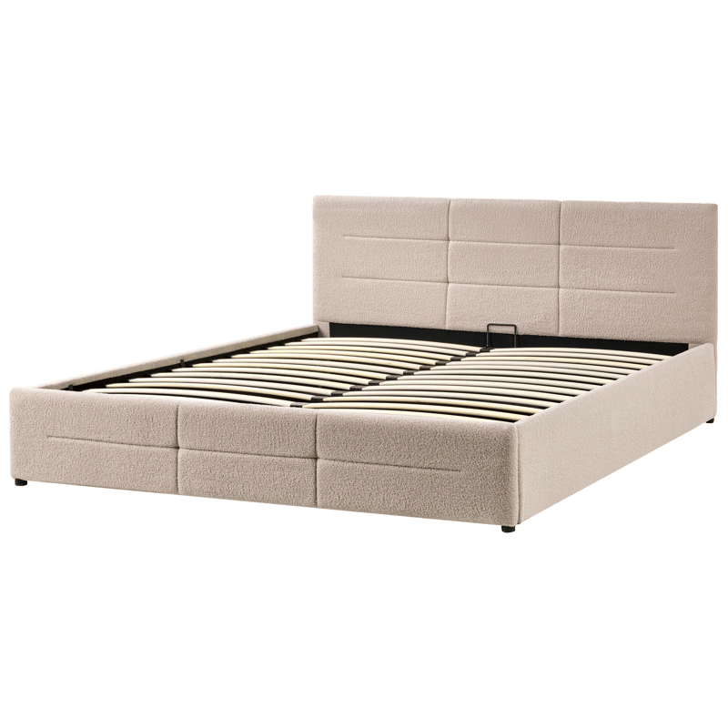 Dobbeltseng Massognes 180x200 cm - Beige - Møbler - Senge - Sengeramme & sengestel