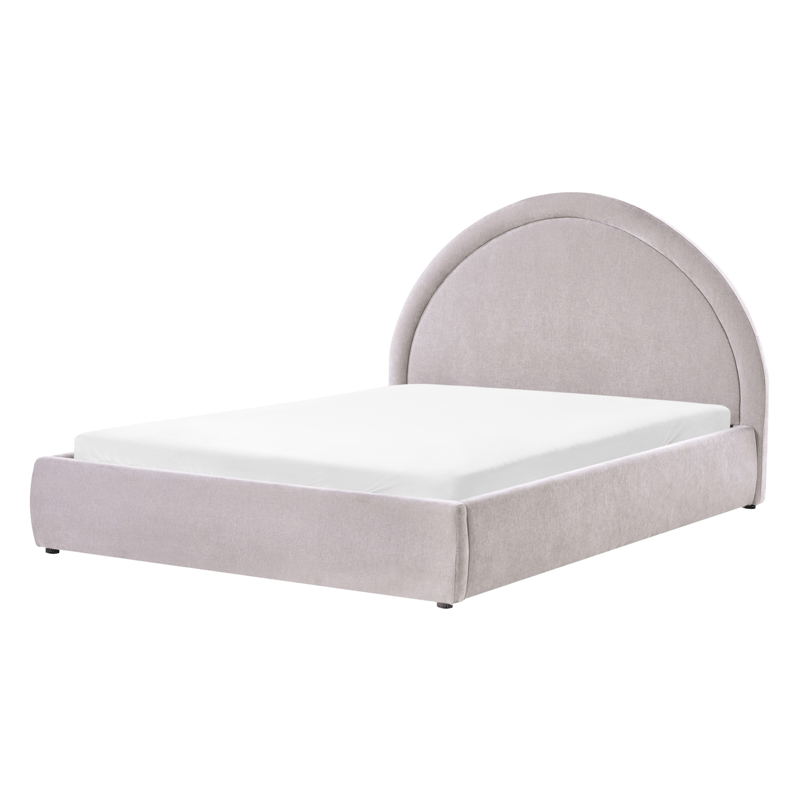 Dobbeltseng Mouzon 140x200 cm - Taupe - Møbler - Senge - Sengeramme & sengestel
