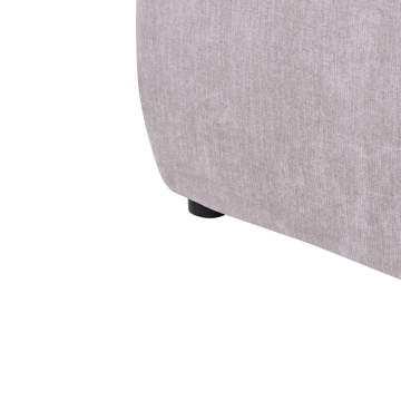 Dobbeltseng Mouzon 140x200 cm - Taupe - Møbler - Senge - Sengeramme & sengestel