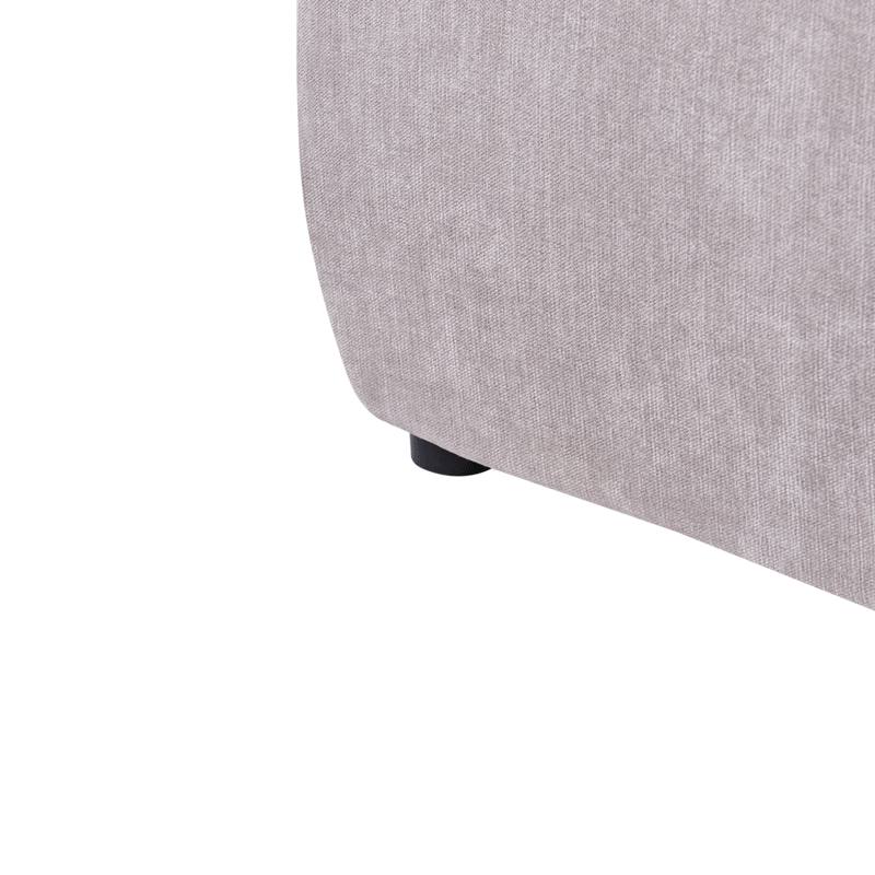 Dobbeltseng Mouzon 140x200 cm - Taupe - Møbler - Senge - Sengeramme & sengestel