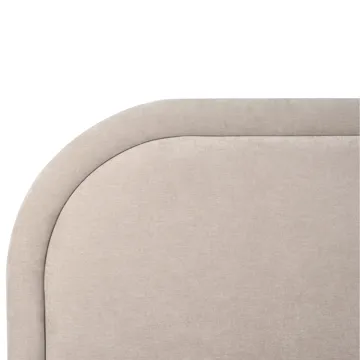 Dobbeltseng Quillien 140x200 cm - Lys beige - Møbler - Senge - Sengeramme & sengestel
