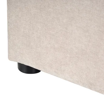 Dobbeltseng Quillien 140x200 cm - Lys beige - Møbler - Senge - Sengeramme & sengestel