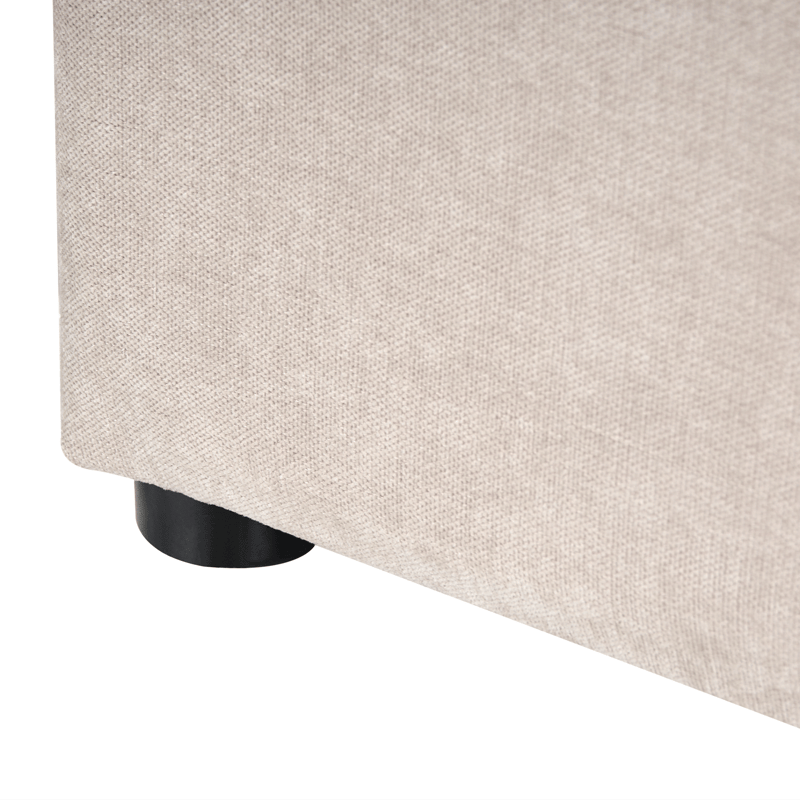 Dobbeltseng Quillien 140x200 cm - Lys beige - Møbler - Senge - Sengeramme & sengestel