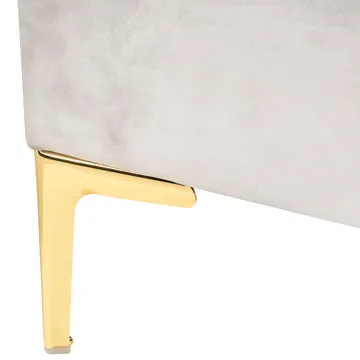 Dobbeltseng Sauvian 140x200 cm - Off-White - Møbler - Senge - Sengeramme & sengestel