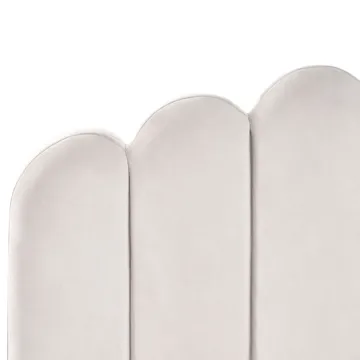 Dobbeltseng Sauvian 140x200 cm - Off-White - Møbler - Senge - Sengeramme & sengestel
