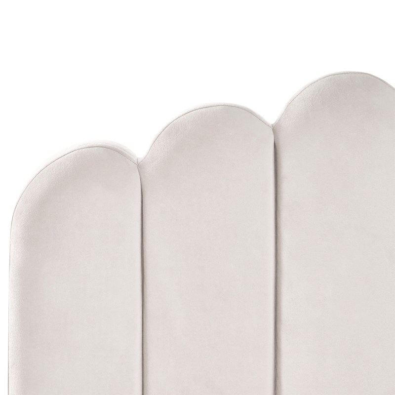 Dobbeltseng Sauvian 140x200 cm - Off-White - Møbler - Senge - Sengeramme & sengestel