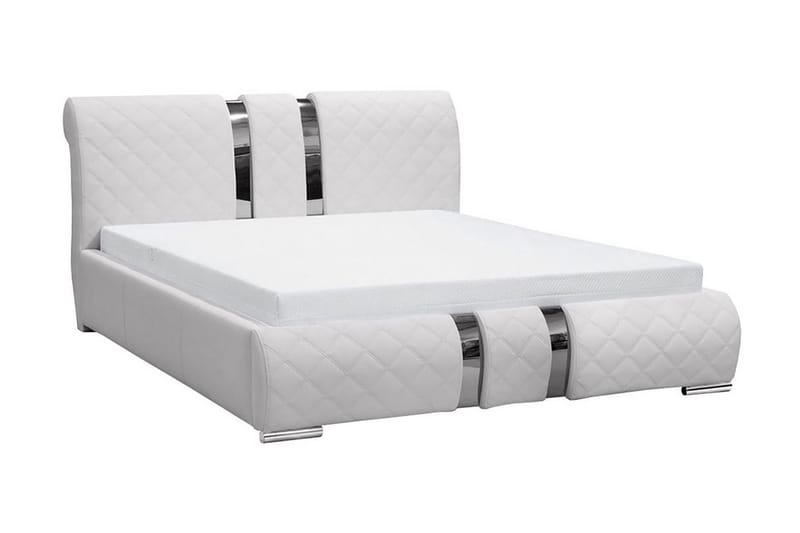 Dynir Sengeramme 140x200 cm, Hvid