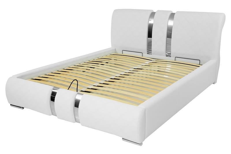 Dynir Sengeramme 160x200 cm - Hvid - Møbler - Senge - Sengeramme & sengestel