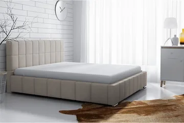 Elverum seng 140x200 - Beige - Møbler - Senge - Sengeramme & sengestel