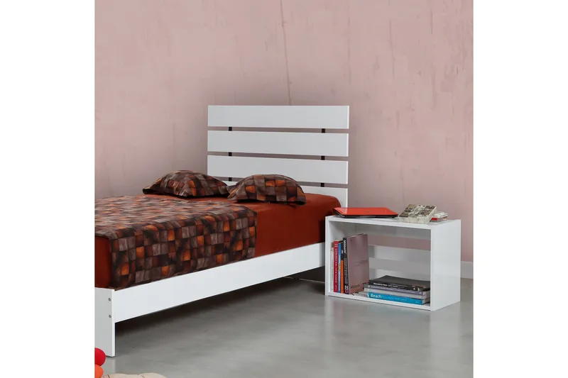 Firkantet sengeramme 120x200 cm - Hvid - Møbler - Senge - Sengeramme & sengestel