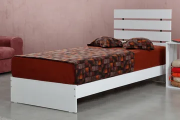 Firkantet sengeramme 90x200 cm - Hvid - Møbler - Senge - Sengeramme & sengestel
