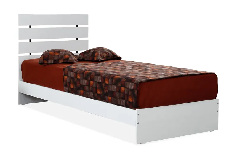 Firkantet sengeramme 90x200 cm - Hvid - Møbler - Senge - Sengeramme & sengestel