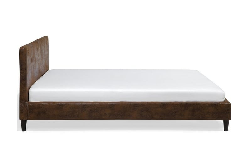 Fitou dobbeltseng 180 | 200 cm - Brun - Sengeramme & sengestel