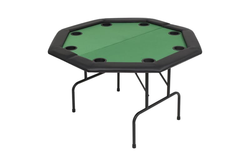 Foldbart Pokerbord Til 8 Spillere Sammenklappeligt - Grøn - Sengeramme & sengestel