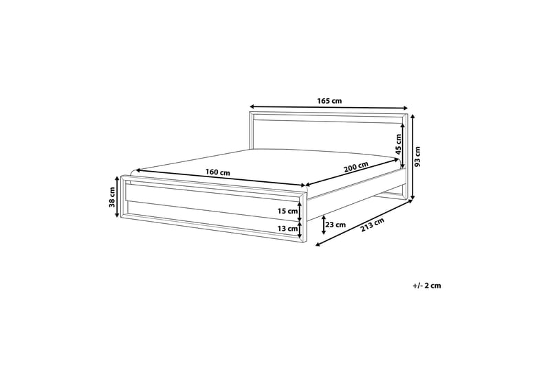 Giulia Dobbelt seng 160 | 200 cm - Træ / natur - Møbler - Senge - Sengeramme & sengestel
