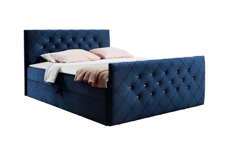 Hattie Sengramme 160x200 cm - Mørkeblå - Sengeramme & sengestel