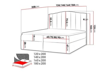Herstello Sengramme 120x200 cm - Møbler - Senge - Sengeramme & sengestel