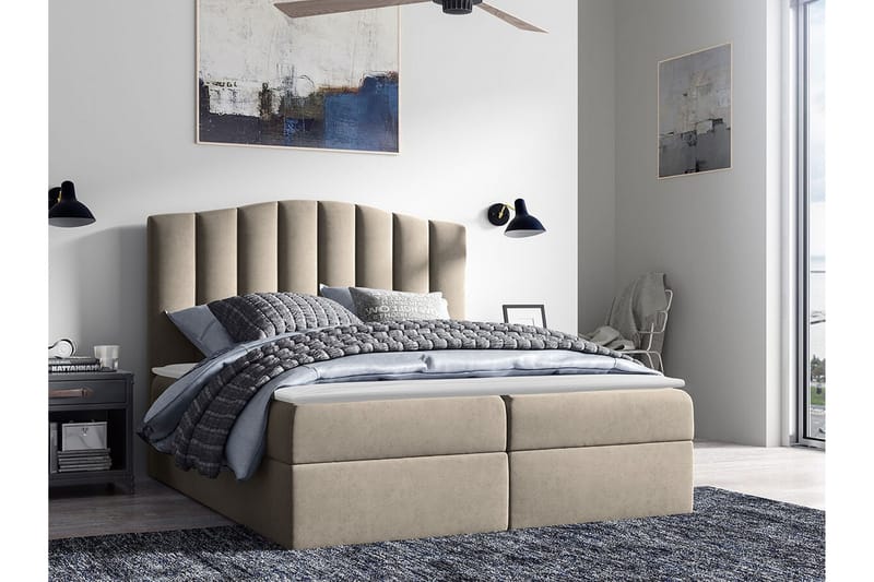 Herstello Sengramme 180x200 cm - Beige - Møbler - Senge - Sengeramme & sengestel