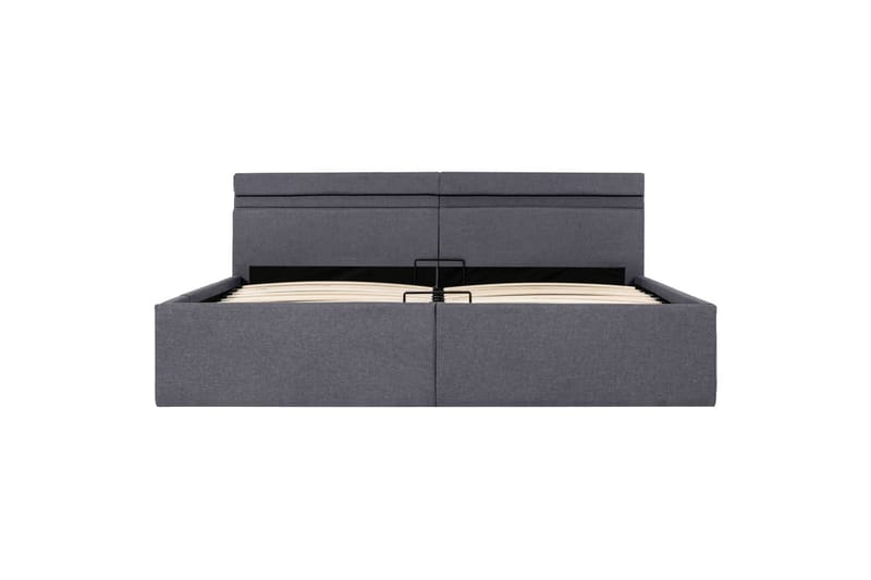 Hydraulisk Opbevaringsseng Med Led 180x200 cm Stof - Møbler - Senge - Sengeramme & sengestel