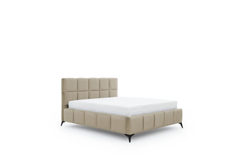 Kamble Sengeramme med Opbevaring 140x200 cm - Beige - Møbler - Senge - Sengeramme & sengestel