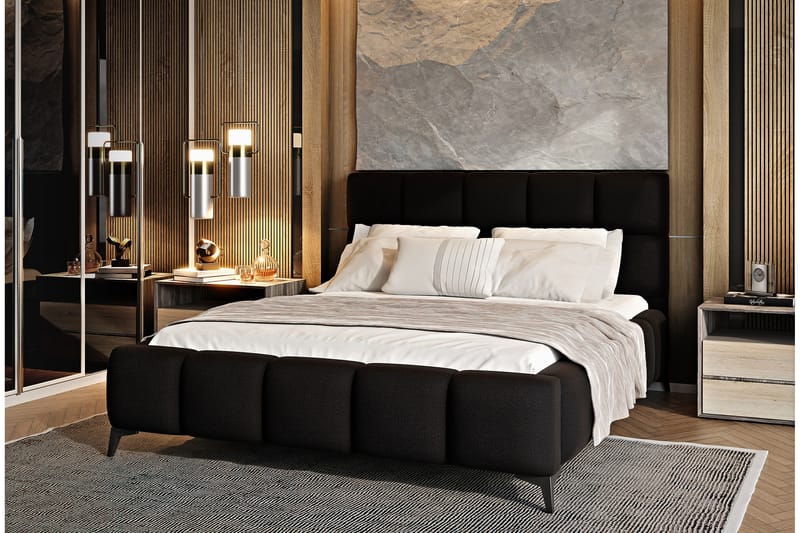 Kamble Sengeramme med Opbevaring 140x200 cm - Brun - Møbler - Senge - Sengeramme & sengestel