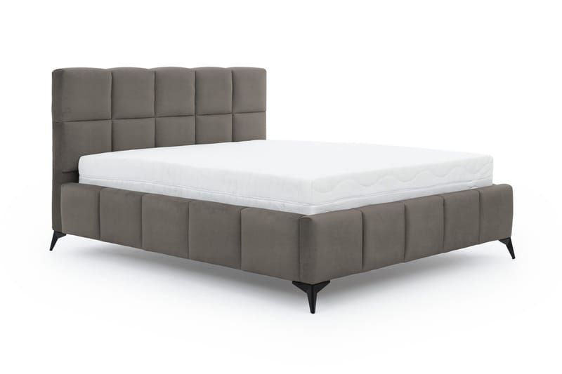 Kamble Sengeramme med Opbevaring 140x200 cm - Grå - Møbler - Senge - Sengeramme & sengestel