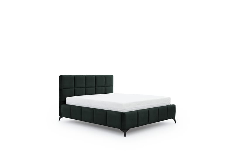Kamble Sengeramme med Opbevaring 140x200 cm - Grøn - Møbler - Senge - Sengeramme & sengestel