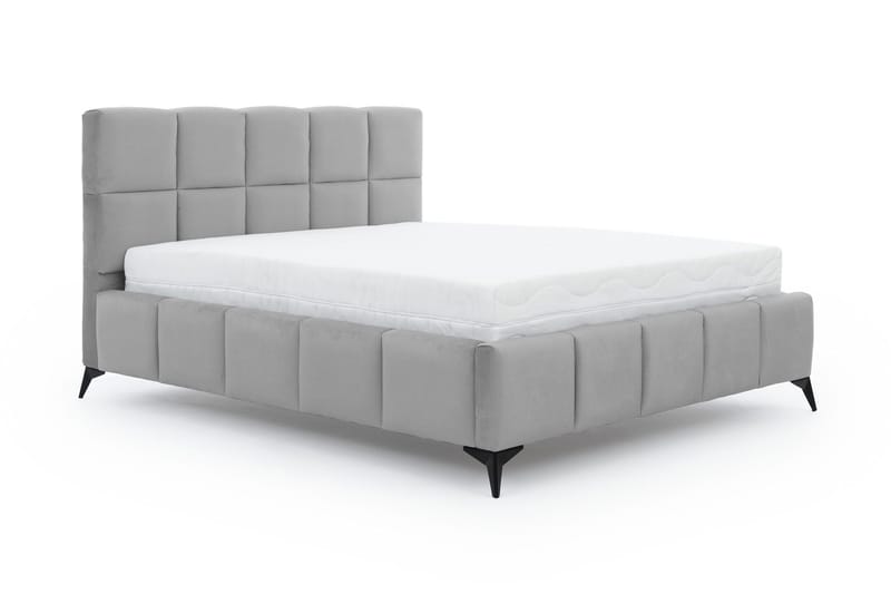 Kamble Sengeramme med Opbevaring 140x200 cm - Lysegrå - Møbler - Senge - Sengeramme & sengestel