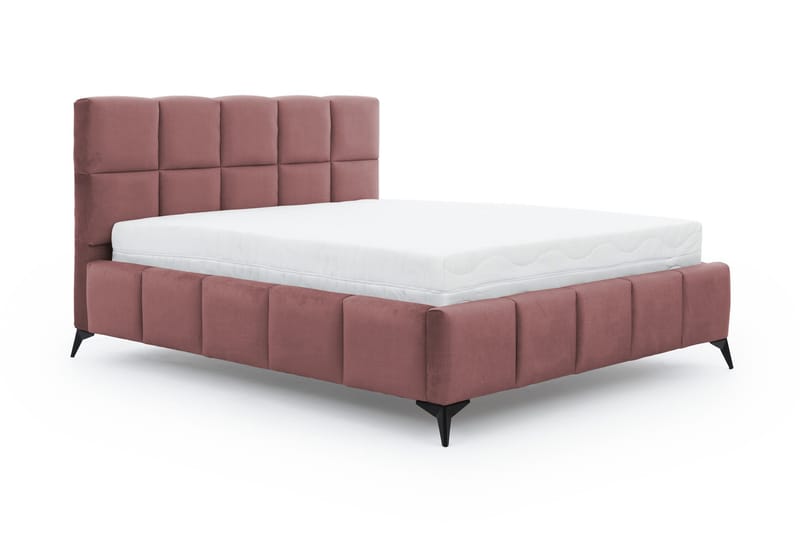 Kamble Sengeramme med Opbevaring 140x200 cm - Lyserød - Møbler - Senge - Sengeramme & sengestel